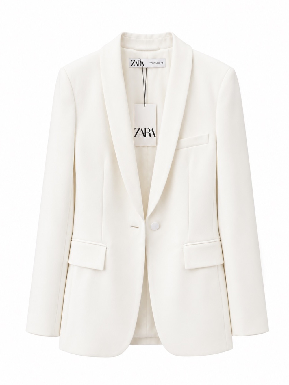 Zara White Blazer Size S